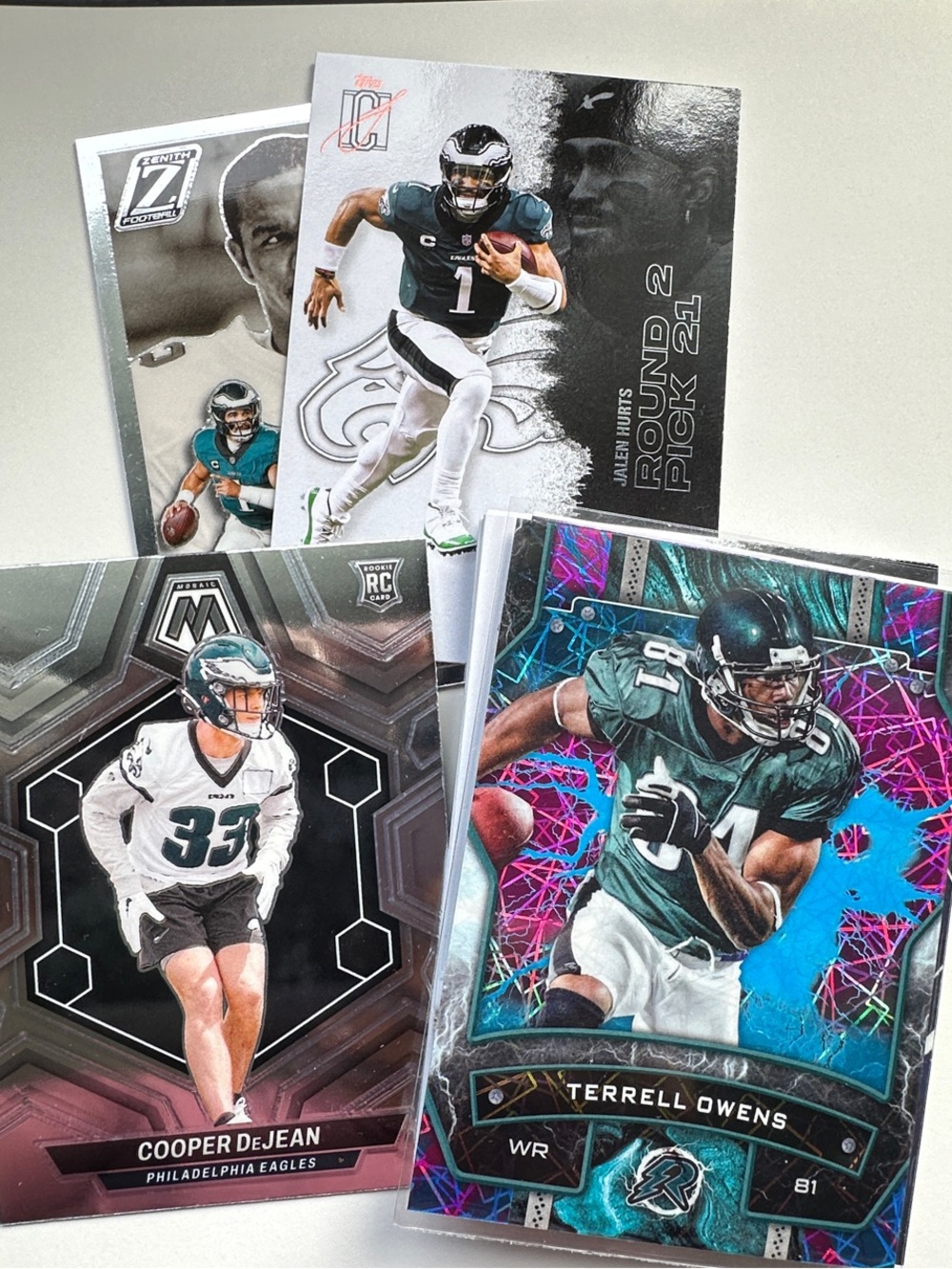 Topps set 15 Philadelphia Eagles Card Lot - WITH Jalen Hurts QB Cards